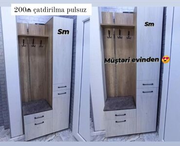 мебель горка: *Dəhliz dolabı 200Azn* ölçü en 90➖ hün 200➖der 40 ✔️Rəng seçimi var