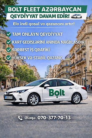 depozitsiz taksi işi: Taksi sürücüsü tələb olunur, Avtomobilin icarəsi, Təcrübəsiz — 1