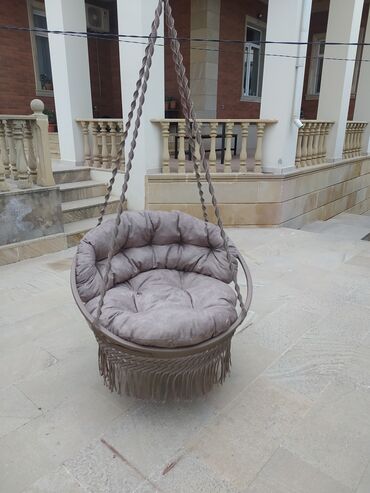 Kreslolar: Asma yelləncək kreslo - Forma: dairəvi səbət tipli - Rəng — 2