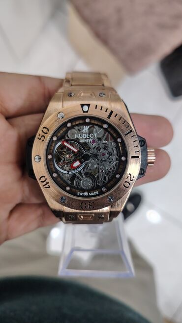 экскаваторы на радиоуправлении: Yeni, Qol saatı, Hublot, rəng - Qızılı
