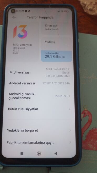 lalafo işlənmiş telefonlar: Not 9