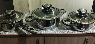 odun sobası: Qazan, rəng - Gümüşü, Paslanmayan polad, Aepenhoff — 1