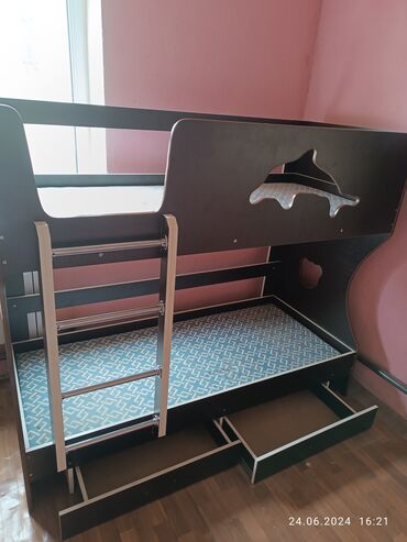 мебель раритет: Двухъярусная кровать, Для девочки, Для мальчика, Б/у