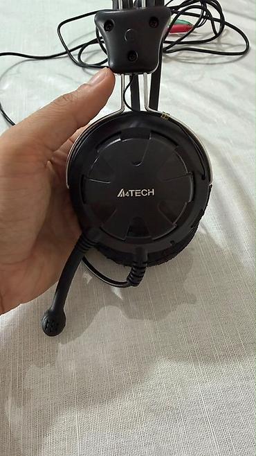 A4Tech simli qulaqlıq-mikrofon (headset) - Qulaqüstü dizayn