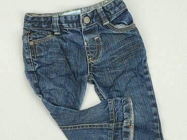 kombinezon dwuczęściowy 80: Denim pants, 12-18 months, condition - Very good