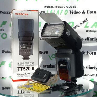 video işıq: GODOX TT-520 II Universal.
Məhsul yenidir.
Orxan_Şəki