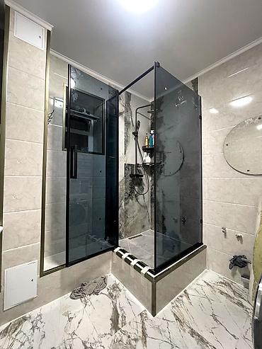 Душевые кабины: Душевая кабина Прямоугольная, Размер: 1 x 1 см, Высота поддона: 2000 см,Покрытие: Прозрачный — 9