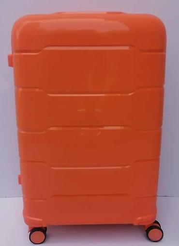 Putni koferi i torbe: Set od 3 kofera – narandžasti, tvrda školjka - Materijal: tvrda ABS — 5