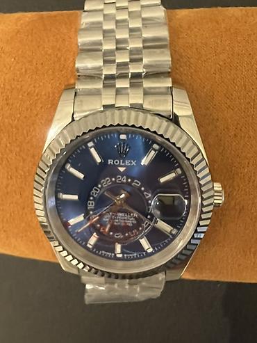 blue good lux: Rolex saatlar – polad korpus və polad qolbaq, relyefli bəzəkli — 1