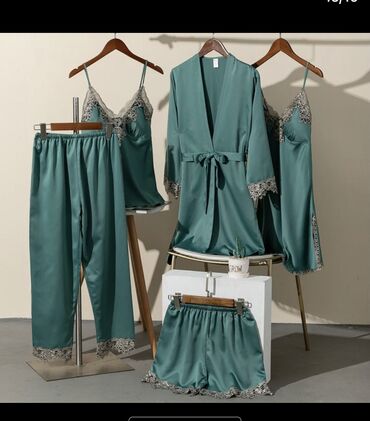 мужские пижамы: Комплект, Шелк