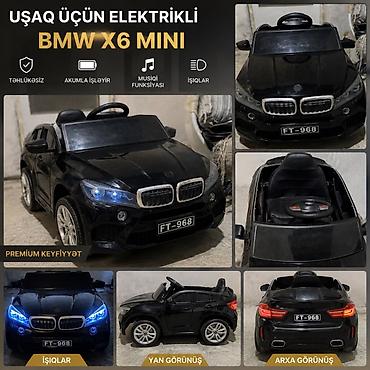 Детские электрокары: Uşaq üçün elektrikli BMW X6 Mini – akkumulyatorla işləyən ride-on — 1