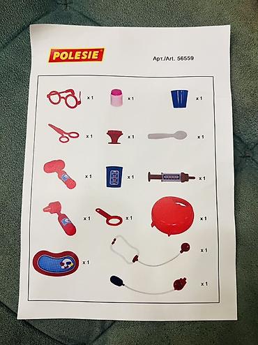07 oyuncaq: Polesie “Doctor” uşaq həkim dəsti - Brend: Polesie - Model/art. — 3