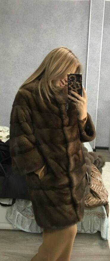шуба норковая дымчатая: Шуба, Норка, S (EU 36), M (EU 38)