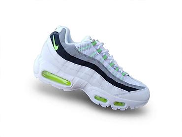 uptempo: Patike Nike Air Max 95 – bela baza sa crnim talasastim panelima i — 1