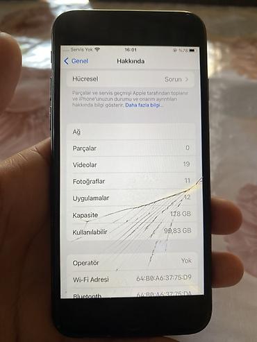 nintendo switch qiymeti: IPhone 7, 128 GB, Qara, Barmaq izi — 4