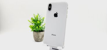 iphone 7 icloud: IPhone X, Колдонулган, 256 ГБ, Ак, 80 %