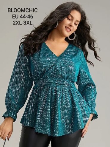 stradivarius zimska jakna: 2XL (EU 44), bоја - Tirkizna