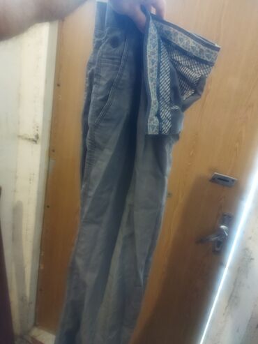 Digər kişi geyimləri: Kişi geyim dəsti - 1 ədəd boz rəngli kişi şalvarı: yan ciblikli — 6