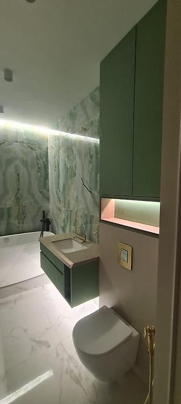 Кухонные гарнитуры: Кухонный гарнитур, цвет - Серый, МДФ — 27