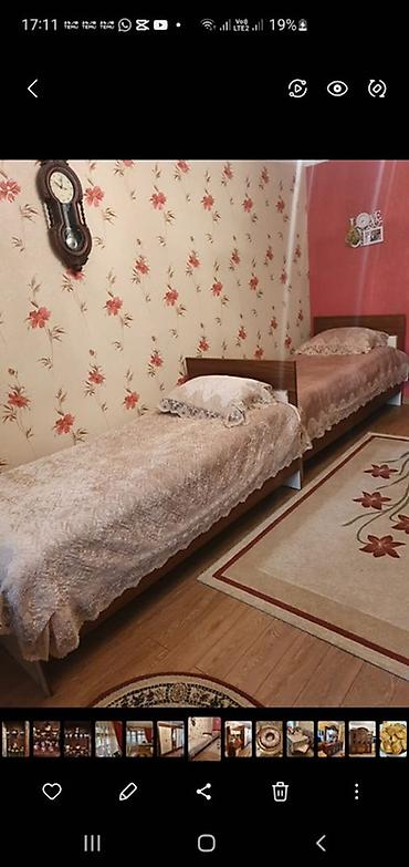 yataq baryeri: 2 kravat 2 tumbocka 5 qapili sifaner tirmosu var kitab skafi var Teze — 3