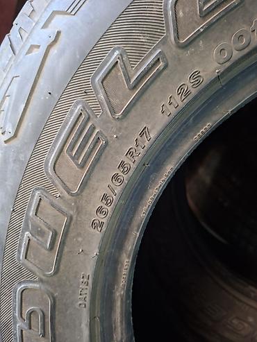 aeolus e70: Шины 265 / 65 / R 17, Лето, Б/у, Комплект, Внедорожные (АТ/МТ), Bridgestone — 4