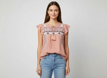 szmaragdowa bluzki: Women's blouse, size M