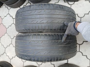 Крылья и комплектующие: Шины 225 / 55 / R 17, Б/у, Пара, Легковые, Япония, Dunlop