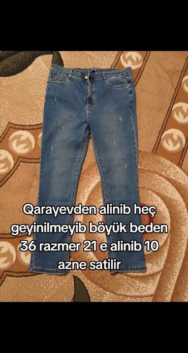 yun şarf: Məhsul: Qadın geyimləri (cins şalvar və paltar) 1) Cins şalvar -