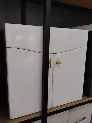 silver kitchen: Подвесной шкаф для ванной - Цвет: белый, глянцевый - Конфигурация — 1
