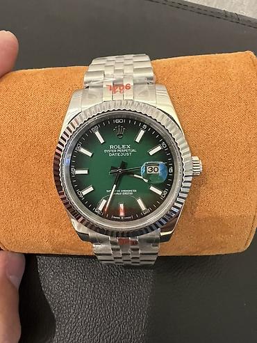 blue good lux: Rolex saatlar – polad korpus və polad qolbaq, relyefli bəzəkli — 10