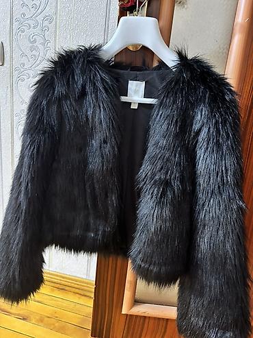 pencek: Kürk, H&M, XS, rəng - Qara — 1