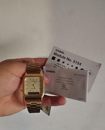 Qol saatları: Casio AQ-230GA-9DHDf qol saatı - Rəng: qızılı - Korpus forması — 3