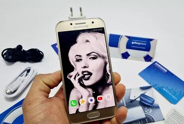 asus zenfone 5 2018: Samsung Galaxy A3, Колдонулган, 128 ГБ, түсү - Алтын, 2 SIM