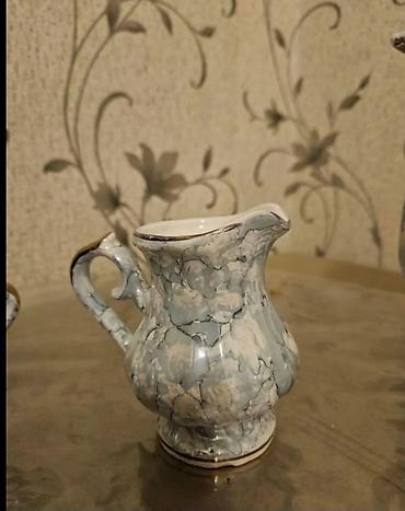 çay servis: Çay dəsti, rəng - Boz, Keramika, SSRİ — 5