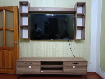 metbex ucun asma tavanlar: Новый, Прямой ТВ стенд, С полками, Ламинат at lalafo.az metbex ucun asma tavanlar: Новый, Прямой ТВ стенд, С полками, Ламинат