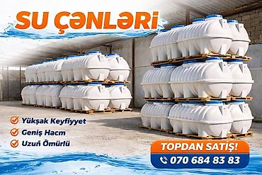 Baklar və çənlər: Turkuaz mmc 250lt-dən 5000lt- dək su çənlərinin topdan satışını — 1