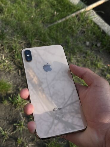 xs iphone: IPhone Xs Max, Колдонулган, 512 ГБ, Matte Gold, Каптама, 80 %