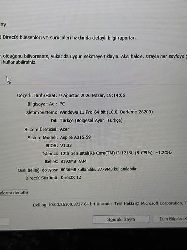 sony notebook 2020: Yeni Acer Aspire, 15.6 ", Intel Core i3, 512 GB, Ödənişli çatdırılma — 8