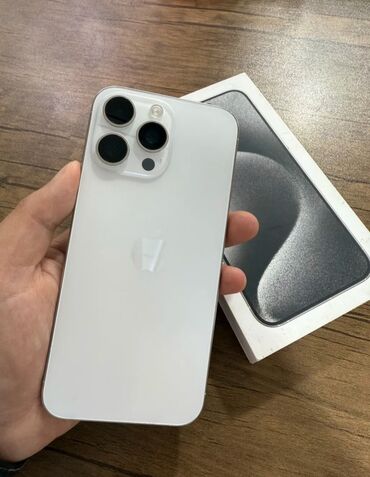 azerbaycan iphone 11 pro max: IPhone 15 Pro Max, 256 ГБ, White Titanium, Face ID