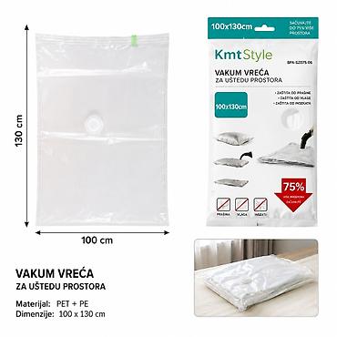 KMT Style vakum vreća za uštedu prostora – providna - Dimenzije: 100