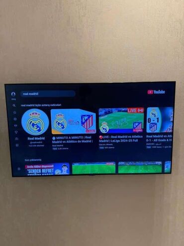 Televizorlar: Samsung TV 650m. 1800 manata alınıb 140 ekran . Smart. Ünvan