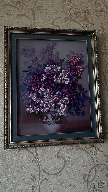 Картины: Картины вышитые крестиком и лентами. Ручная работа. Все картины — 2