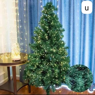 Yeni il oyuncaqları və bəzəkləri: Məftil işıq Yolka və ya dekor üçün istifadə olunur 220 woltla işləyir — 2