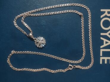 серебряный перламутр: Цепочка, Нонна, Проба 925, Женские, Б/у