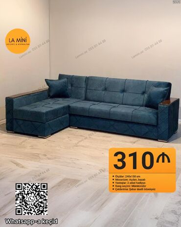 metbext ucun divan: Угловой диван, Раскладной, С подъемным механизмом, Ткань, Бесплатная доставка в черте города