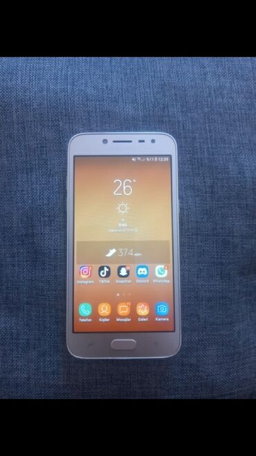 qizil nar nomreler: Samsung Galaxy J2 Pro 2018, 16 GB, rəng - Qızılı, Sensor, Barmaq izi