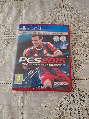 Oyun diskləri və kartricləri: Playstation 4 Pes 2015. İdeal vəziyyətdədir