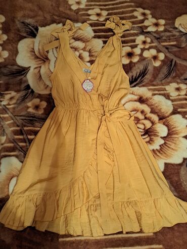 narandzasta haljina i cipele: M (EU 38), bоја - Žuta, Drugi stil, Na bretele