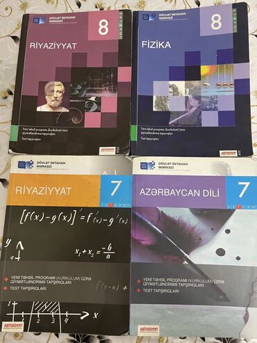 Книги, журналы, CD, DVD: Sinif testləti və Namazov kitabları her biri 2 azn hamısını alana