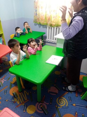 набор детской мебели: Идёт набор детей с 2 лет в садик Панда Маленькие группы Логопедические